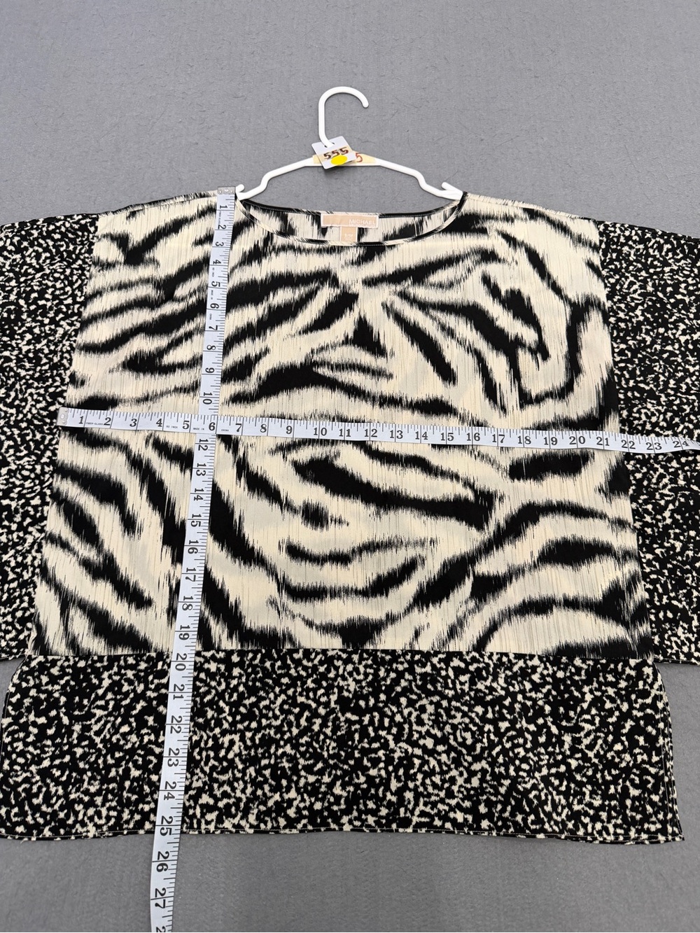 Title: Women’s MICHAEL Michael Kors S/M Mixed Animal Print Blouse - Picture 3 of 5